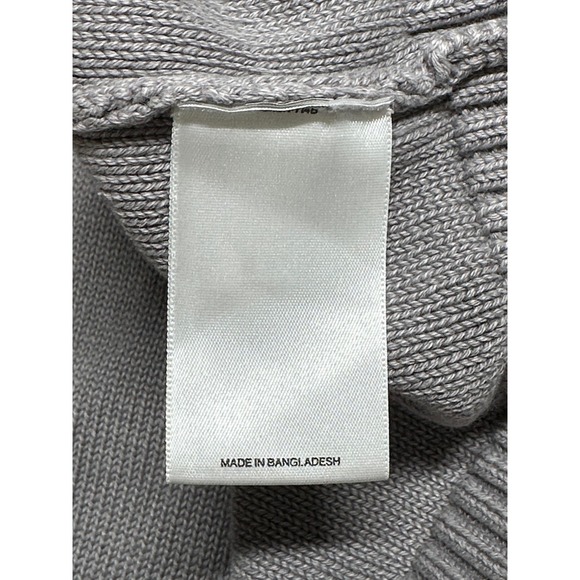 Express Sweater Mens XL Tall Gray Shawl Collar Knit Cardigan Academia‎ Preppy - Picture 4 of 8